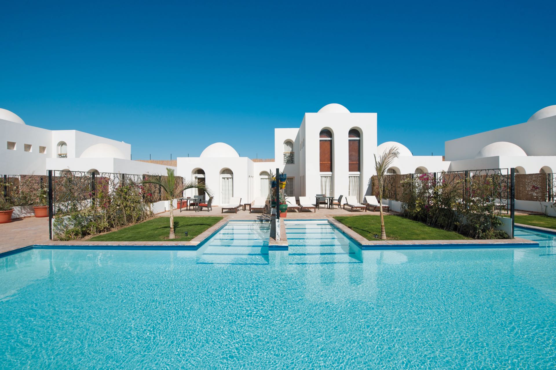 Luxe resort met zwembad in Makadi Bay Egypte voor een ontspannen zonvakantie